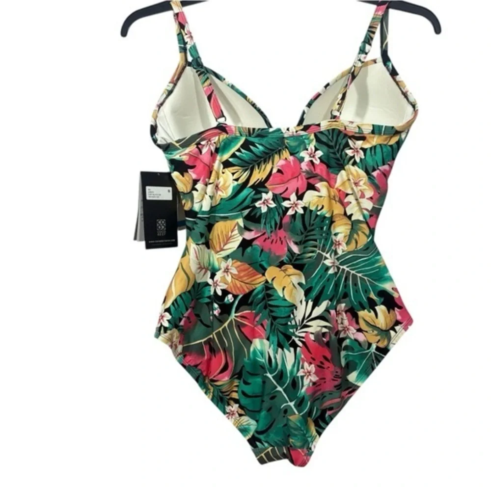 Coco Reef $156 Enrapture Underwire One Piece Swimsuit Passion Flower 36C L 12 - Picture 6 of 12
